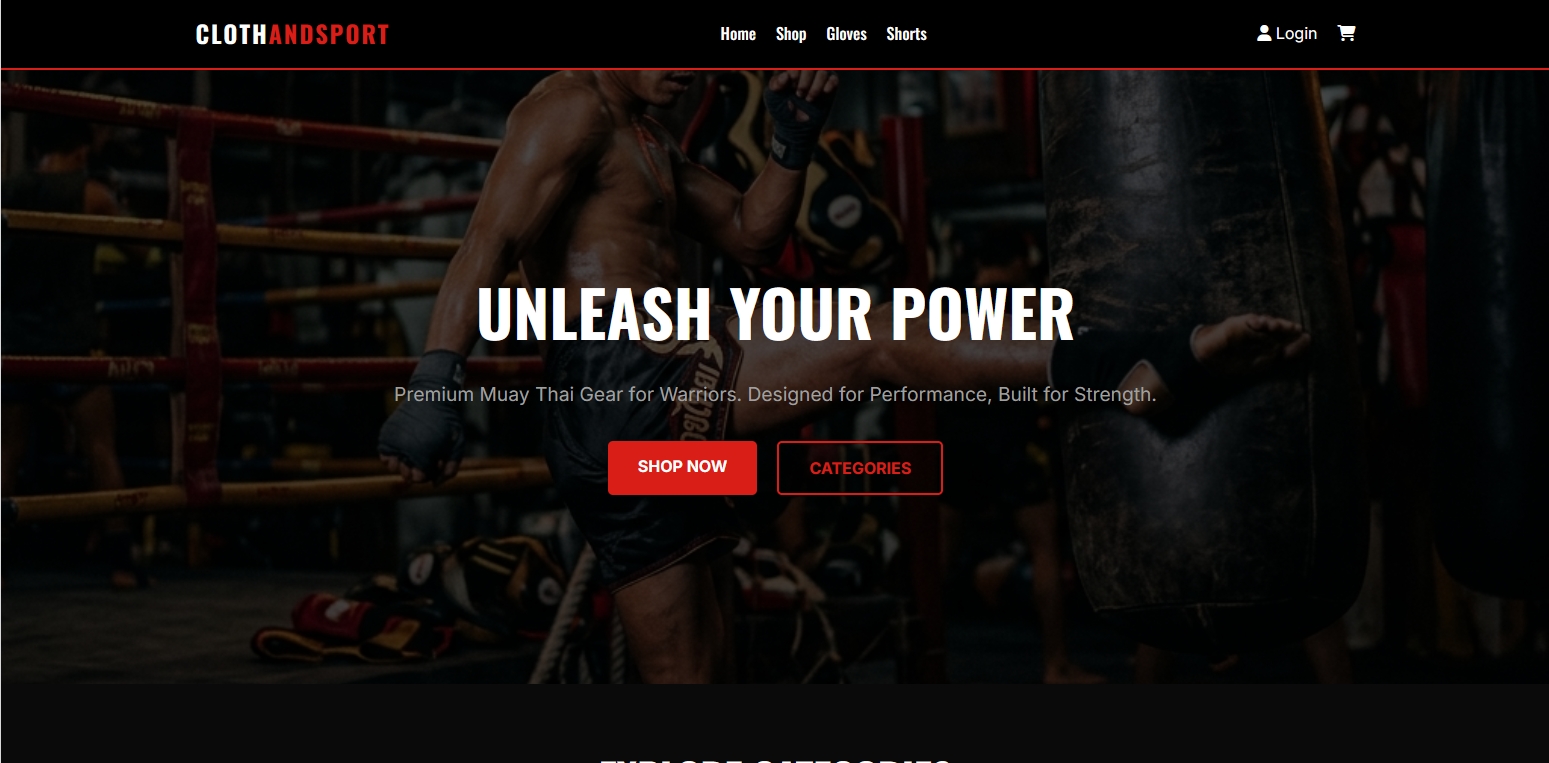 website สำหรับขายสินค้ามวยไทย